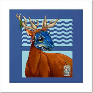 Fish-Deer Animal Posters and Art